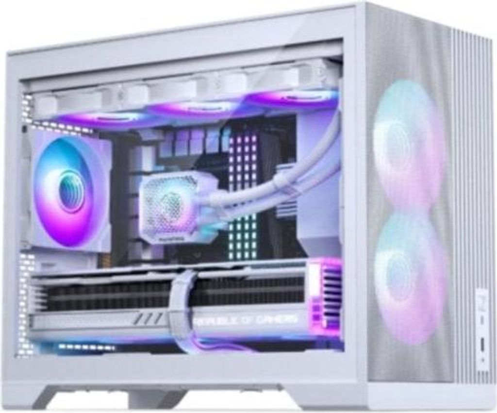 Phanteks XT M3 RGB, Micro Tower, PC, Weiß, micro ATX, Mini-ITX, Acrylnitril-Butadien-Styrol (ABS), Stahl, Gehärtetes Glas, Gaming
