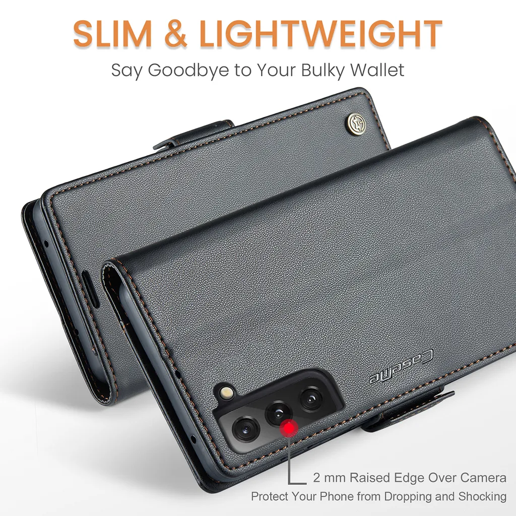 Cover Portafoglio S21 FE 5G: Blocco RFID e Protezione 360° Professionale - 3