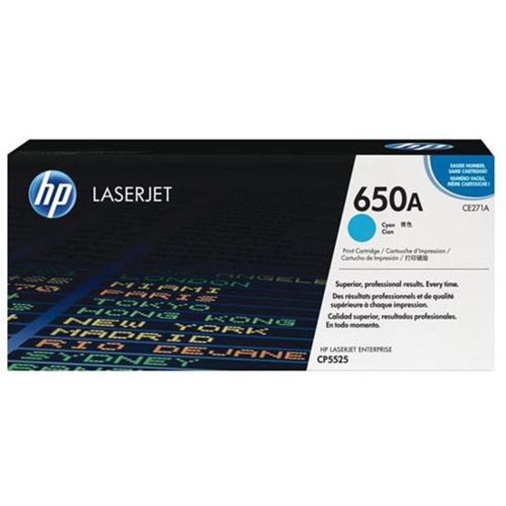 HP 650A - CE271A - Tonercartridge / Cyaan (± 15.000 pagina's)