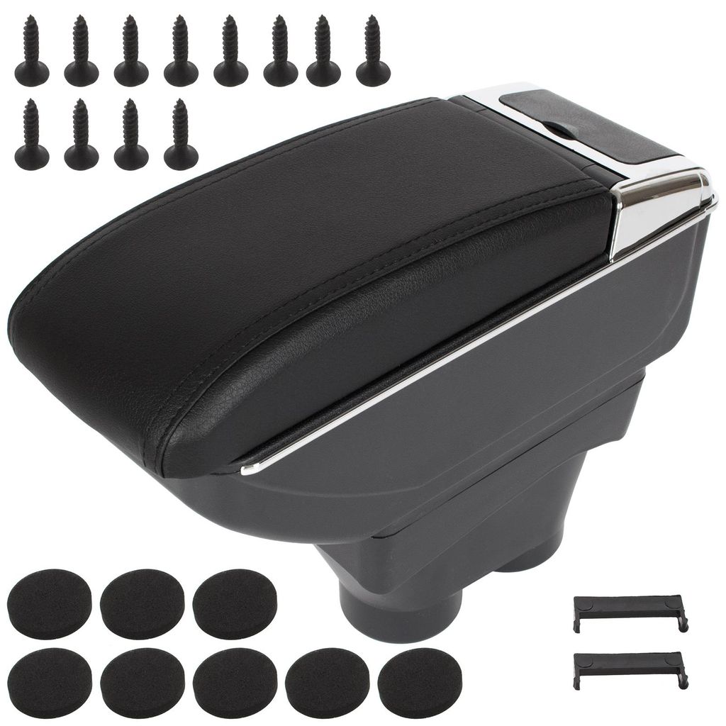 Peugeot 208 12-19 Armlehne mit Ablagefach, schwarzes  + Produktbild 