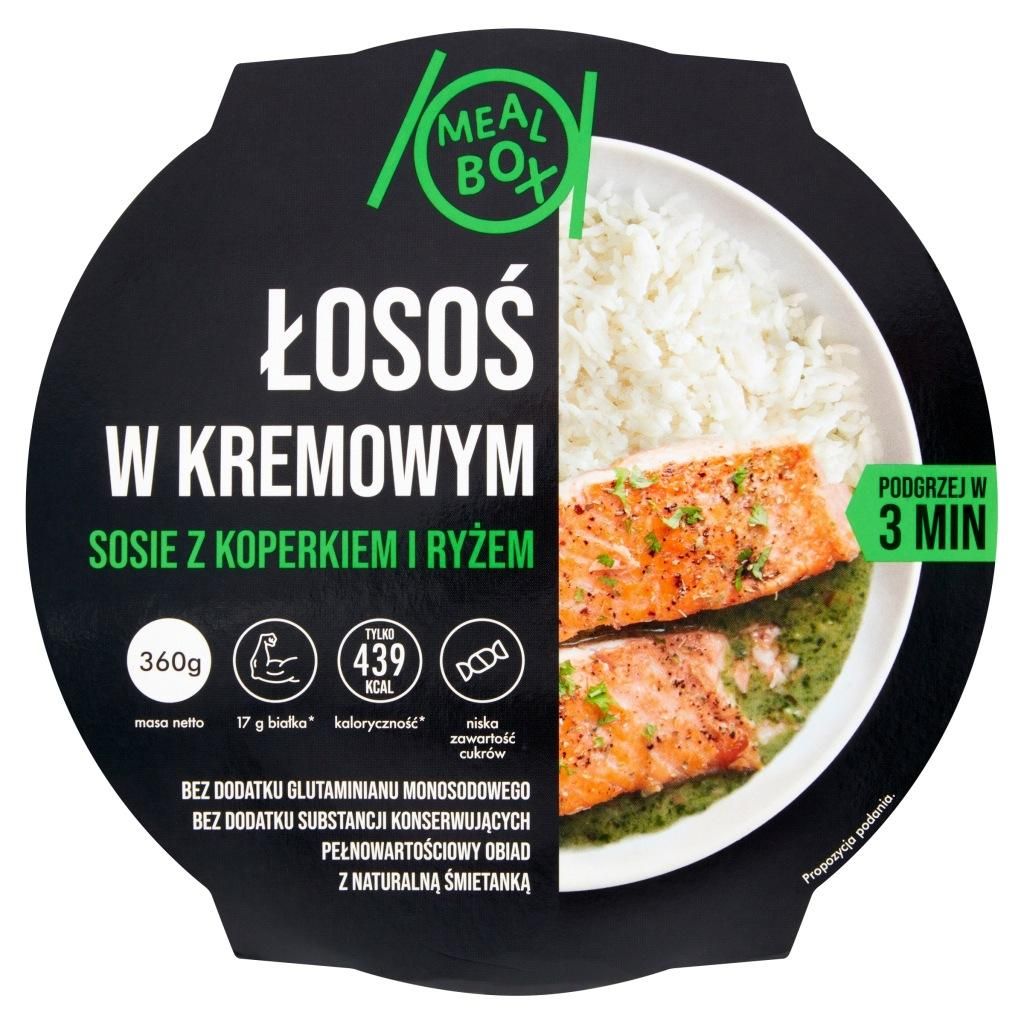 Łosoś w sosie kremowo-koperkowym z ryżem Meal Box 360 g Zdjęcie produktu 