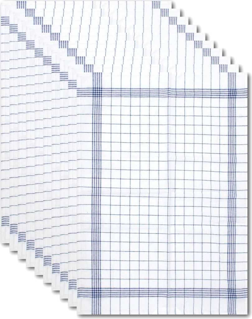 Dyckhoff Karo Geschirrtücher 50 cm x 70 blau Produktbild 