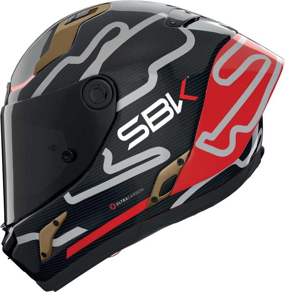 Nolan X-804 Rs Ultra Carbon Sbk Casco integrale Nero M Nero Immagine del prodotto 