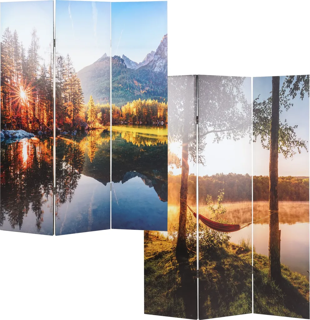 Cloison de séparation acoustique et paravent déco Waldsee 180x122cm MVG