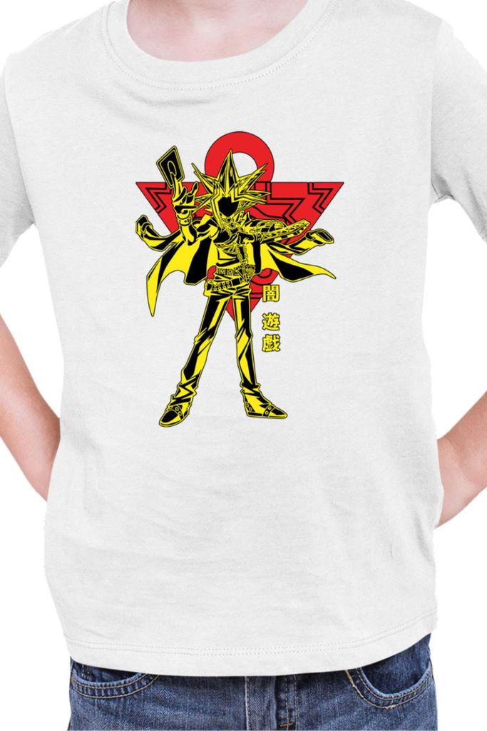 Kinder T-Shirt Japan Manga Anime Comics Yu Gi 019, / Weiß