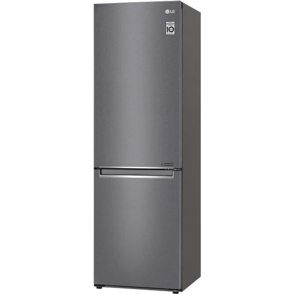 LG GBP30DSLZN - Kombinierter Kühlschrank - 341 L (234 + 107 L) - Insgesamt kein Frost - B 59,5 x H 186 cm - A ++ - Graphitfarbe