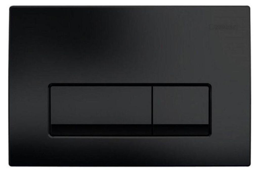 Bouton de chasse d'eau Geberit Delta 50, noir Image du produit 