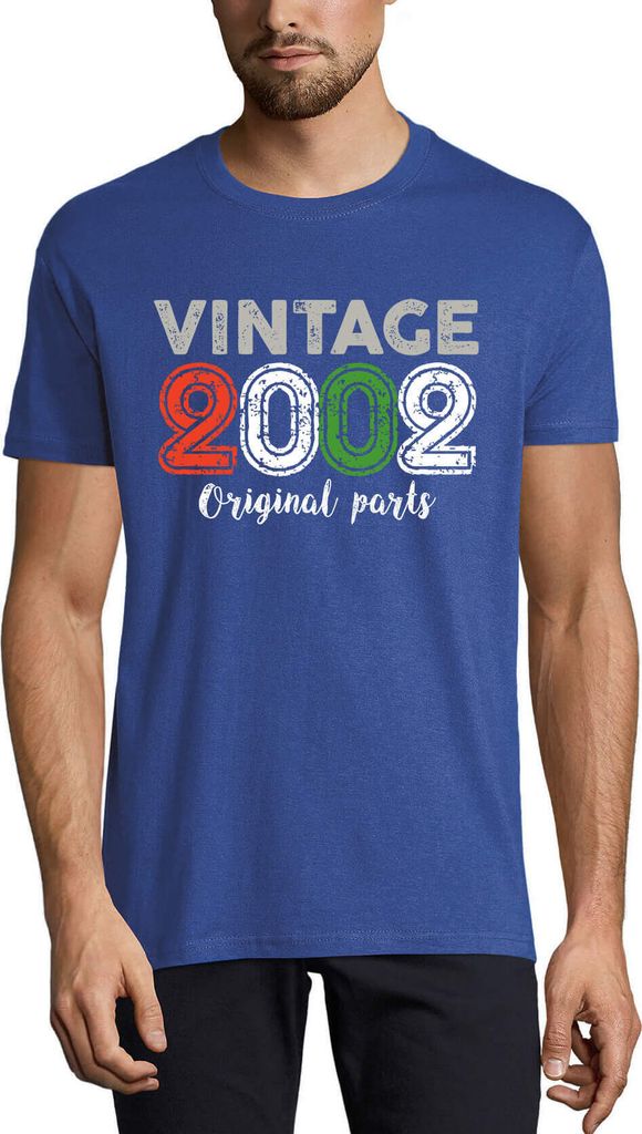 Herren Grafik T-Shirt Originale Teile 2002 – Original Parts 2002 – Geschenk 22. Geburtstag Jahrestag 22 Jahre Jubiläum 22 Jährige Mann Jahrga...