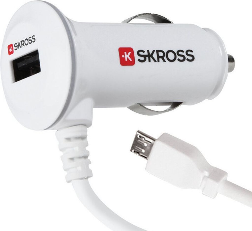 Micro USB Kfz Ladegerät Skross 2.960013 USB Ladegerät für den Zigarettenanzünder