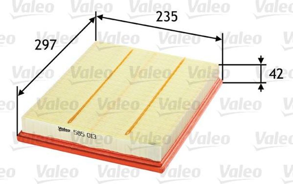 VALEO 585013 Luftfilter OE 5834282 kompatibel mit Astra G, Astra H, Astra (A04), Astra J, Speedster, Zafira