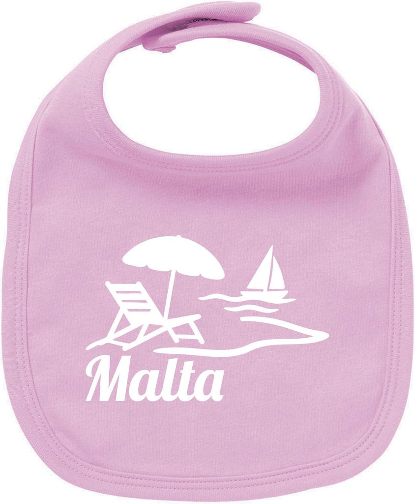 Huuraa Unisex Babylatz Malta Malta Geschenk Babypink Baumwolle Malta Mitbringsel