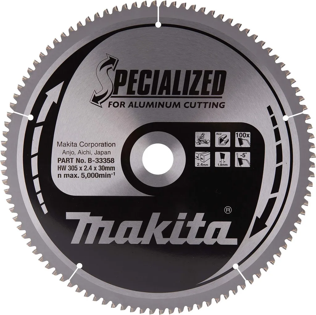 Makita Lame de Scie Circulaire Specialized TCT 305x30mm 100 Dents Alu