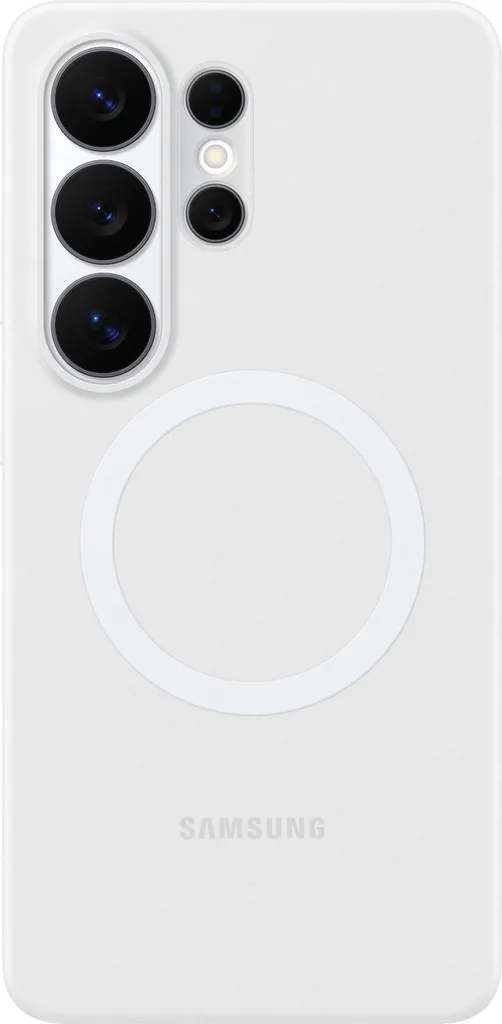 Coque Samsung S26 Ultra anti-rayures silicone blanc magnétique anti-jaunissement