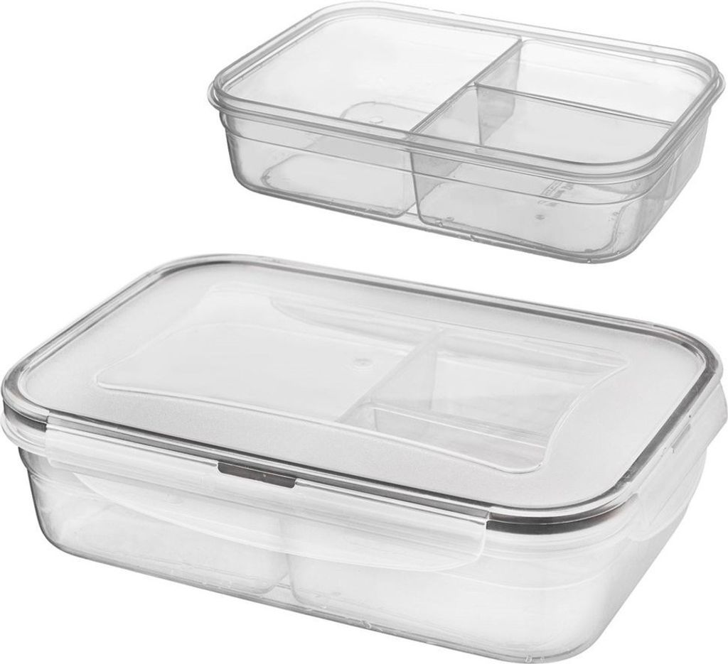 Geteilter Küchenbehälter für Lebensmittel mit Dichtung Lunchbox 1 l