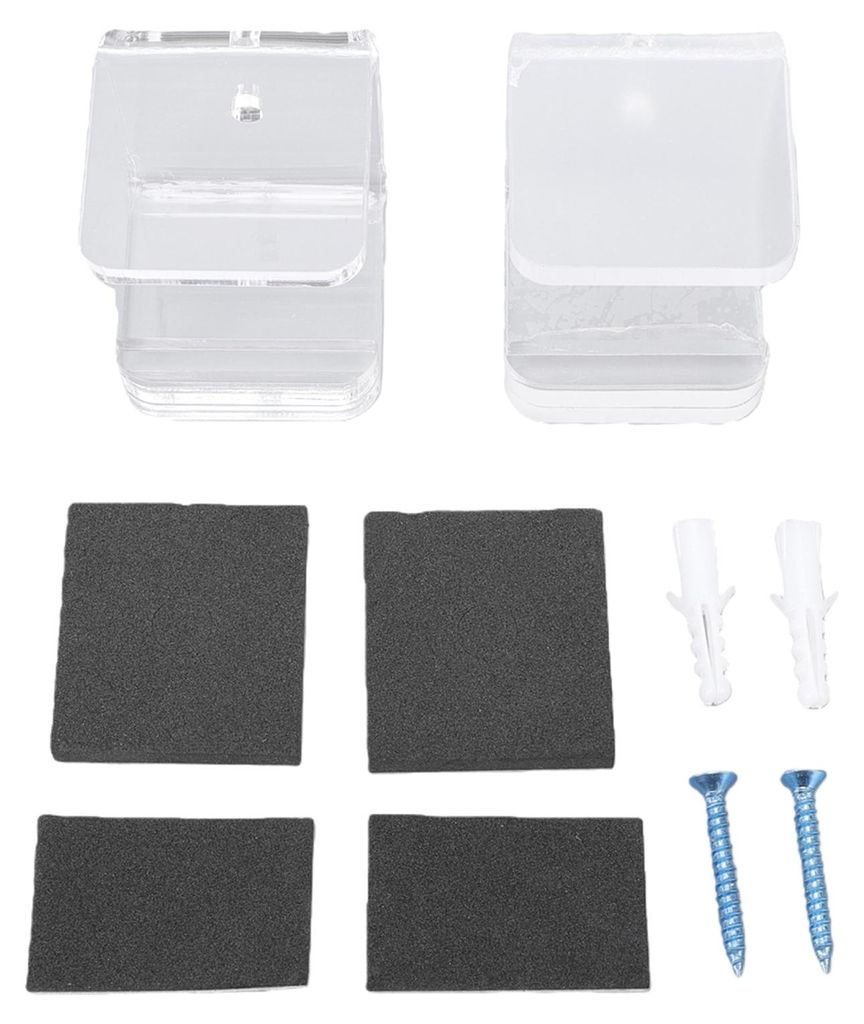 2PCS Hockeyschläger-Wandhalterungsregale, platzsparende Eisspeicher-Organizer-Kleiderbügel mit kratzfestem Pad, transparent