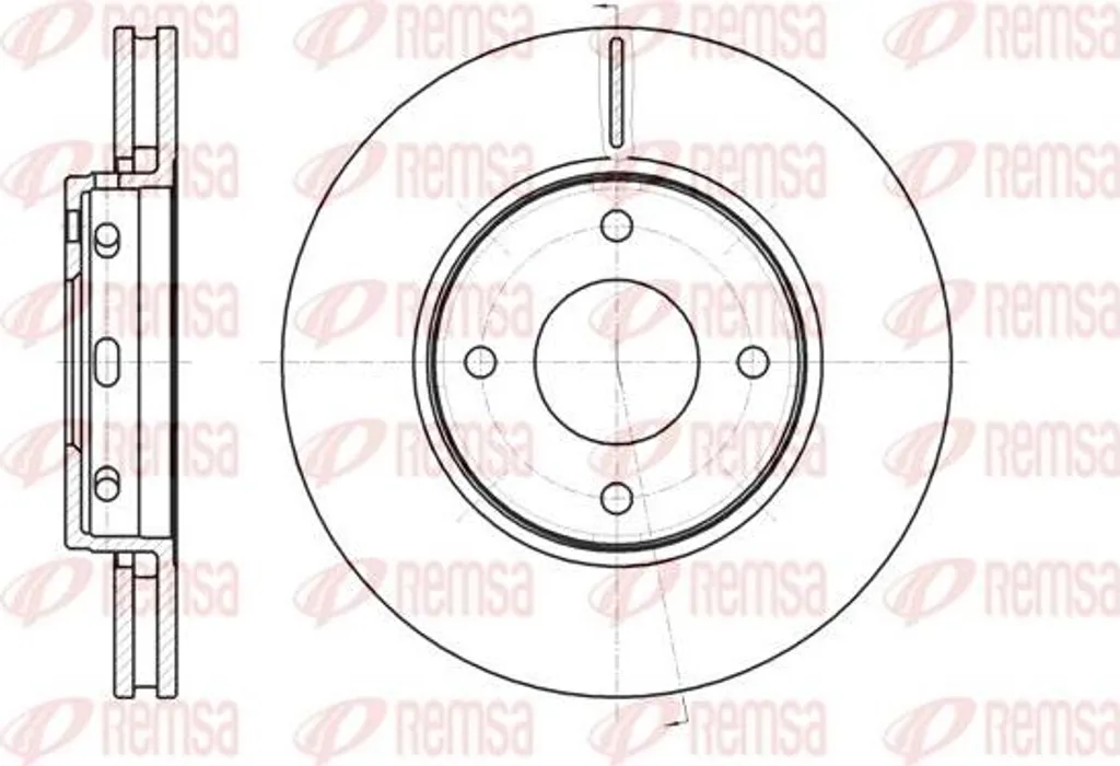 Disque de frein haute résistance 4605A180 REMSA pour Colt et Forfour