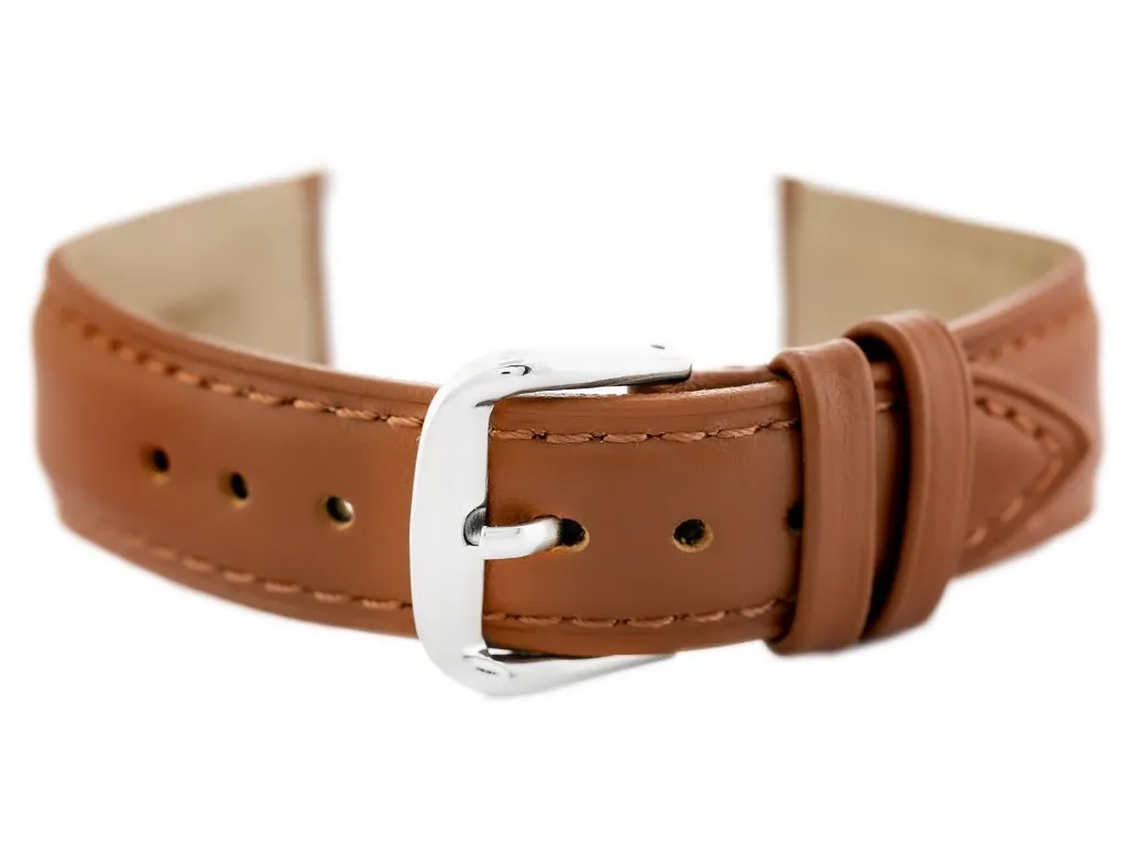 Cinturino Vintage W94 12mm in Pelle di Qualità - Cammello Retrò