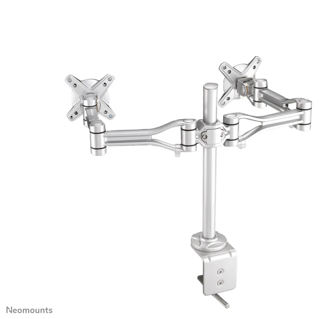 Double bras articulé pour moniteur PC 10-24" Newstar FPMA-D1030D silver - 2