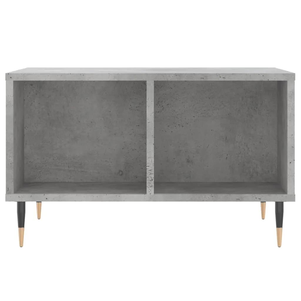 Tavolino in cemento grigio 60x50x36,5 cm materiale a base di legno - 4