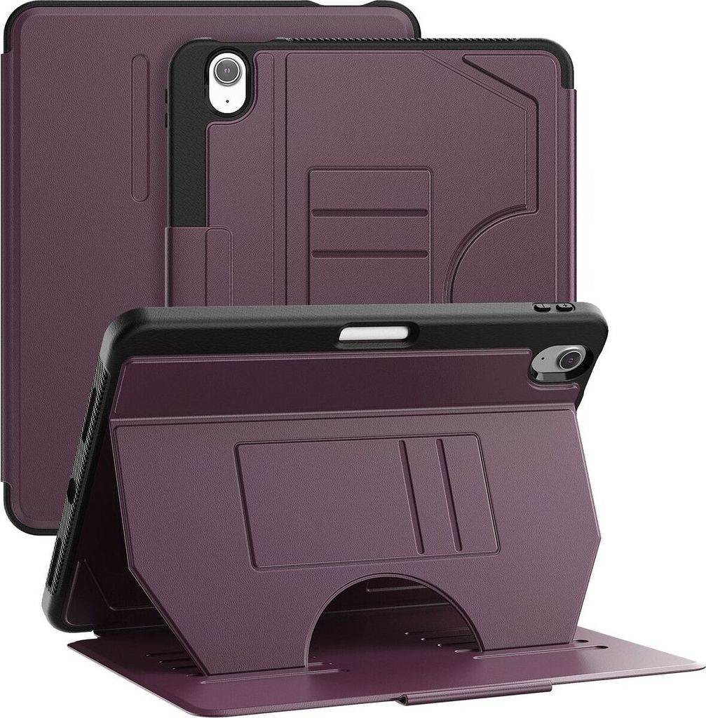 Mobigear Magnetic Folio iPad Air 11 Zoll (2024) Hülle Klapphülle + Stifthalter - Lila