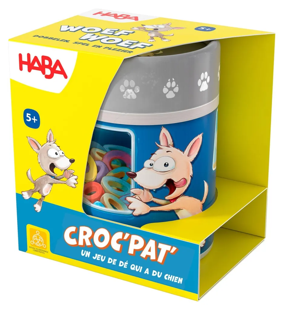 Jeu de cubes Haba Croc'Pat - Solution ludique pour apprendre en s'amusant