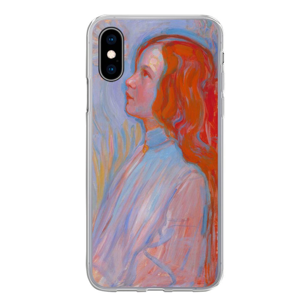 MuchoWow Handyhülle Schutzhülle Hülle für iPhone X Hingabe - Piet Mondrian Silikon Softcase Handy Hülle - Handyhülle