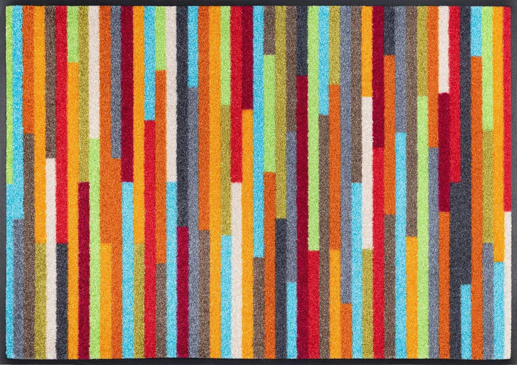 Tapis de cuisine ou entrée Wash+Dry Mikado Stripes 60x85 cm robuste