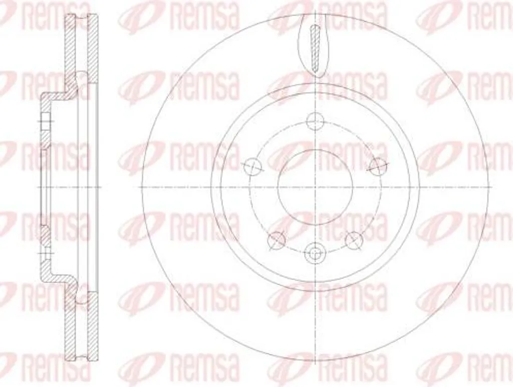 Disque de frein REMSA 61793.10 OE 13597460 haute qualité pour Astra K