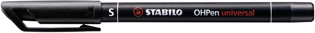 A black marker pen on a white background.