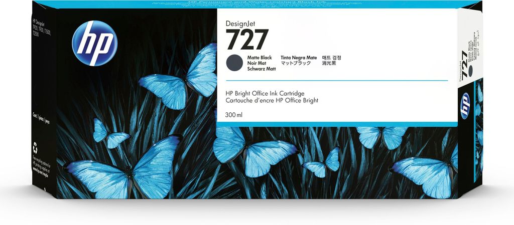 HP 727      Mattschwarz         Tintenpatrone 300ml Image du produit 