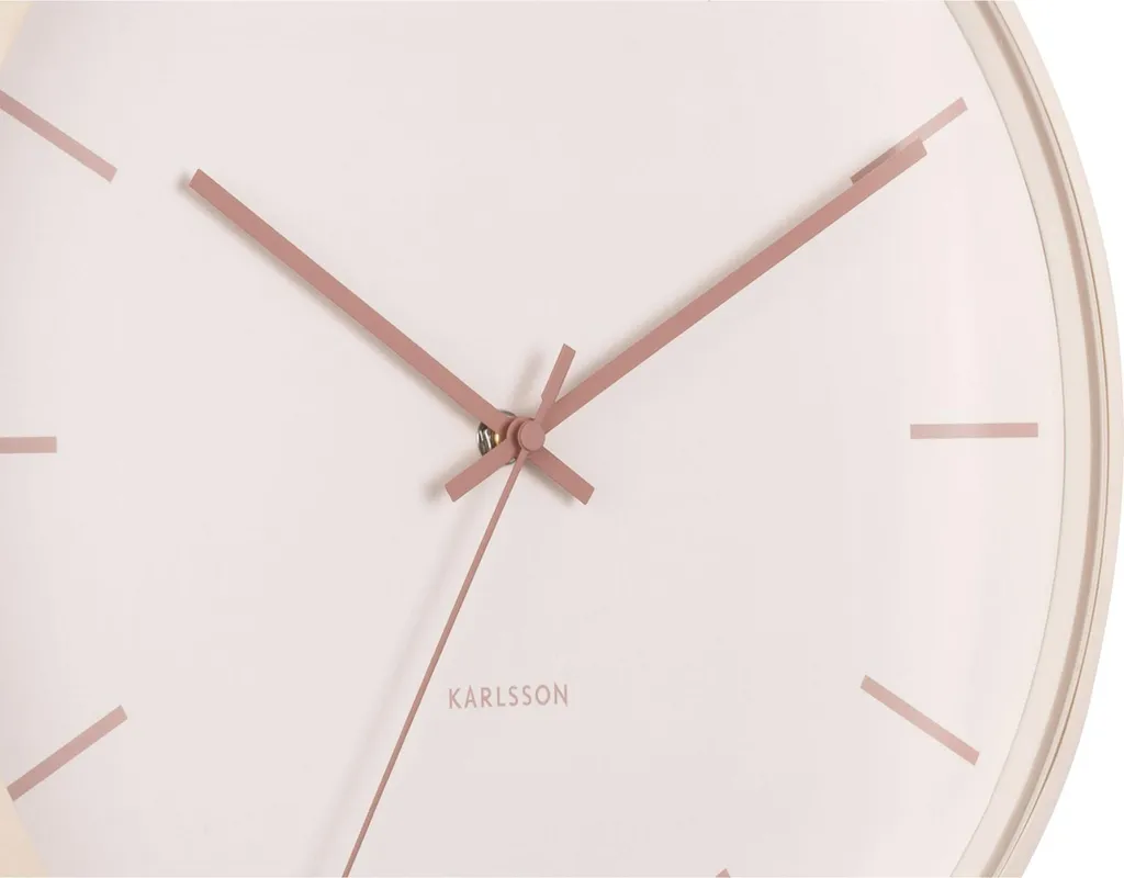 Horloge Murale Silencieuse Karlsson Nirvana Globe Sable Finition Mate - 4