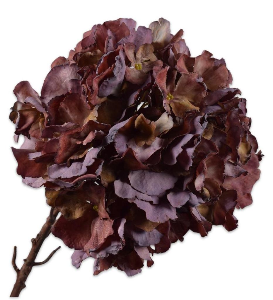 Silk-ka Kunstblume – Seidenblumen-Hortensienstiel, lila, 64 Produktbild 