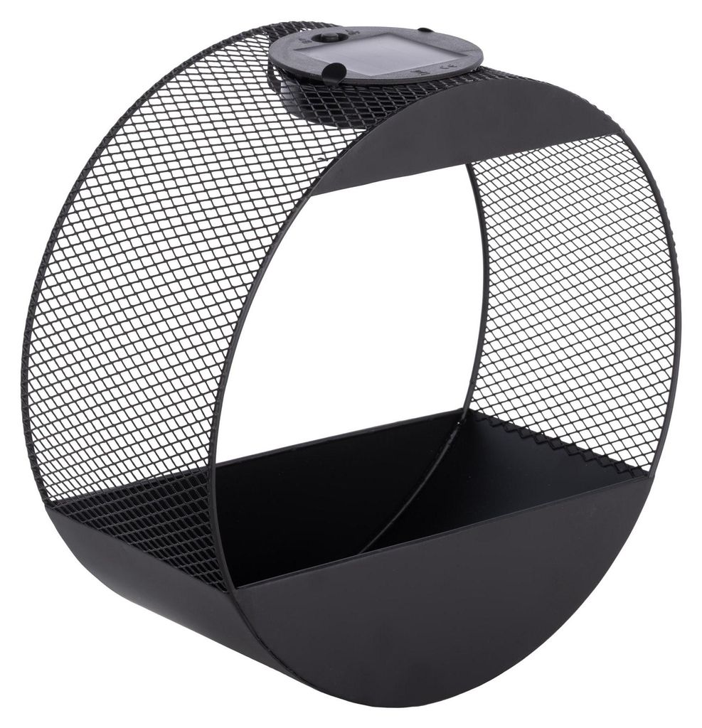 Solar Pflanzgefäß Wand Metall LED Blumentopf Gartenleuchte Produktbild 