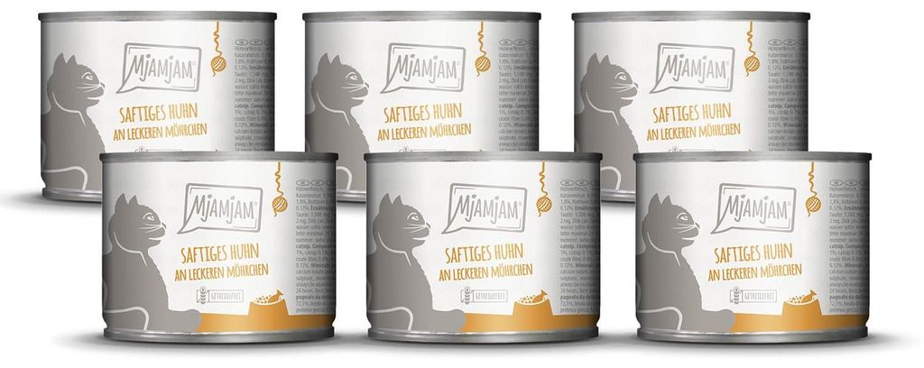 MjAMjAM saftiges Huhn an leckeren Möhrchen, Adult, Karotte, Produktbild 