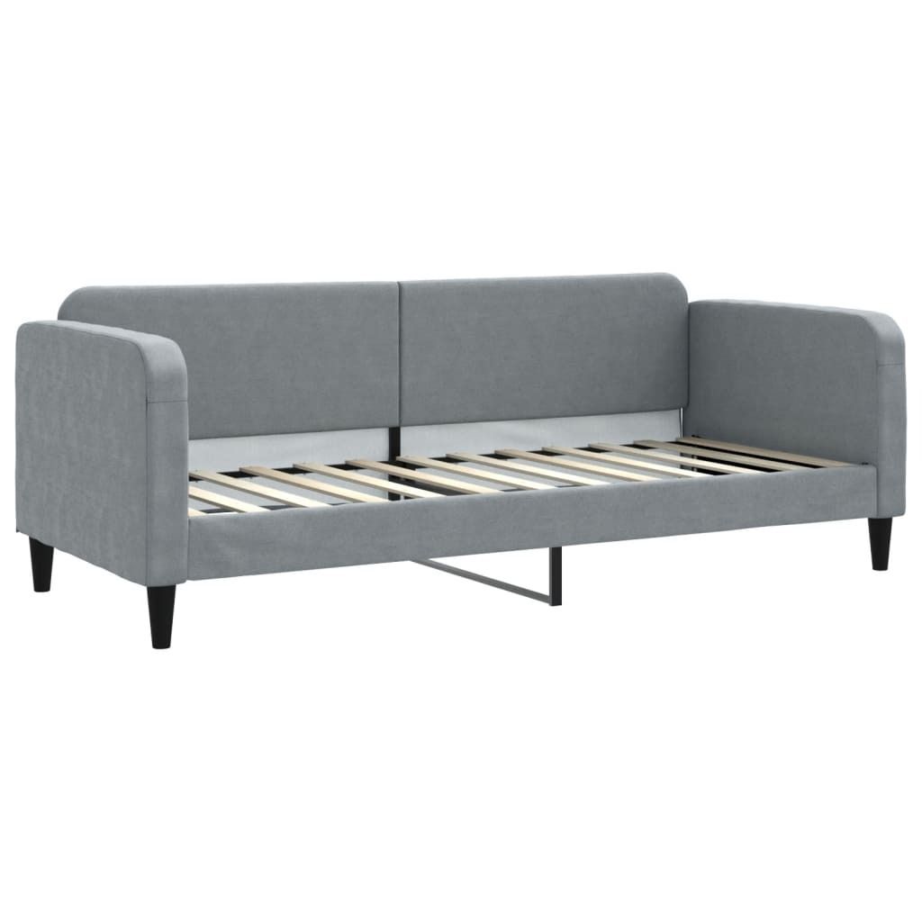 "SALE 2026" Tagesbett Einzelbett - Gästezimmer - Hellgrau 80x200 cm Stoff - Polsterbett Klassische Betten DE6110968