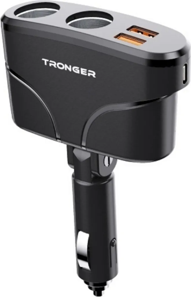 TR-35 Splitter Accendisigari 12V/24V con Ricarica Rapida USB-C - 1