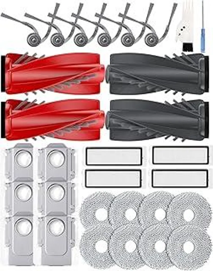 Per Roborock Qrevo S, Qrevo Pro, Qrevo MaxV Robot Vacuum Part spazzola laterale principale filtro Hepa Mop Pad panno sacchetto antipolvere accessori  6
