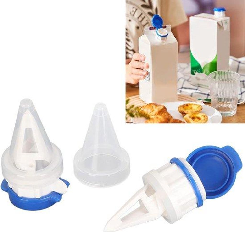 2-teiliges Set für Milchflaschen, Milchpackungen und Getränke, Ideal für Wein und Cocktails, Praktische Bar-Artikel mit universellen Schenkern.