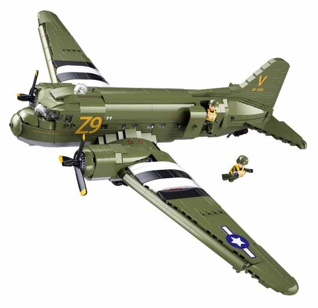Sluban Model Bricks M38-B1366 Avion de transport Douglas Image du produit 