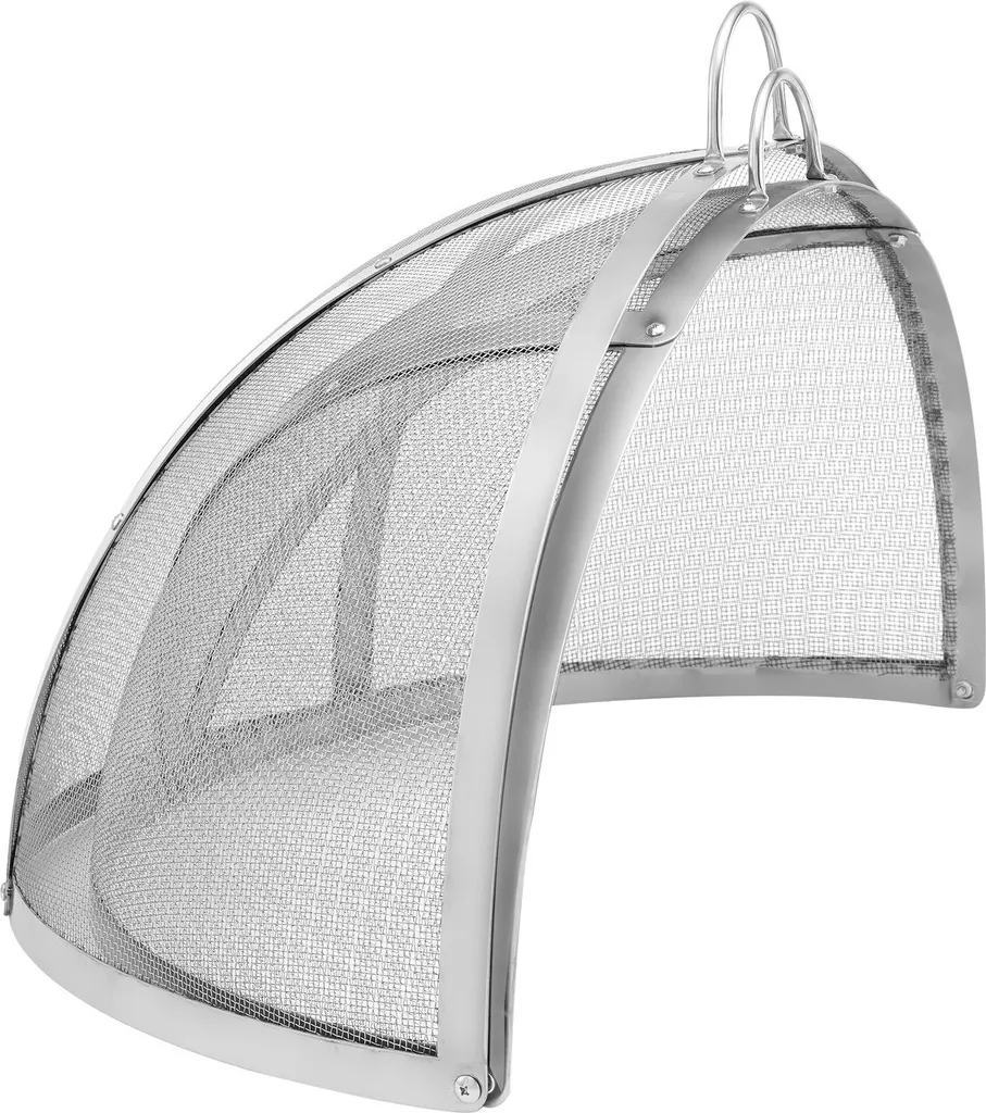 Caminetto 40" con Parascintille e Coperchio Acciaio Inox Professionale - 10
