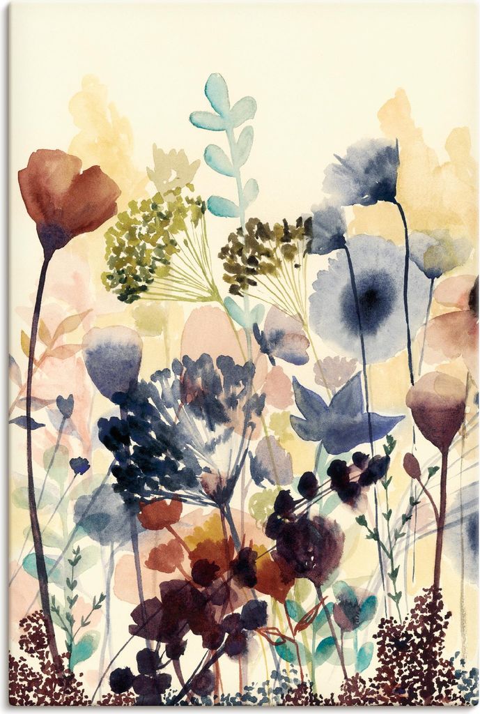 ARTland Leinwandbild Sonnengetrocknete Blüten I Größe: 60x90 cm