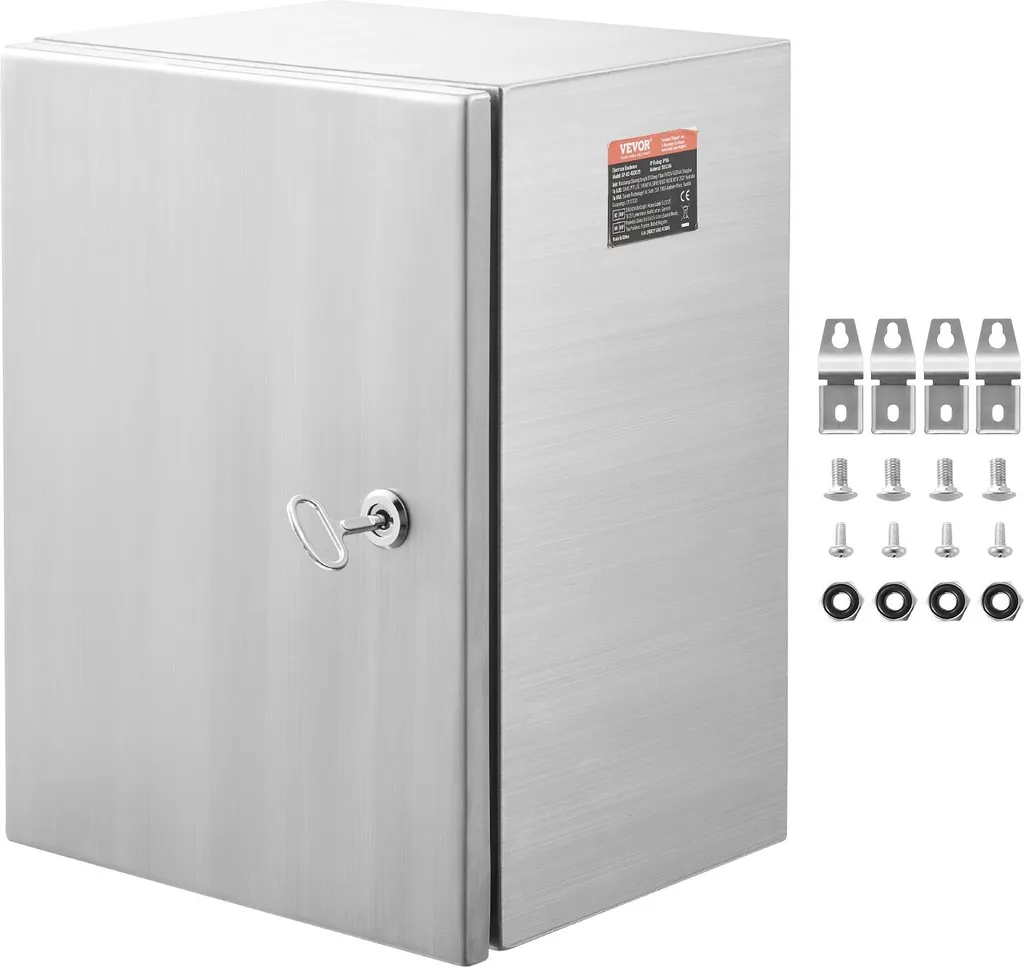 Armoire électrique murale inox IP66 - Coffret de protection 50x40x20cm