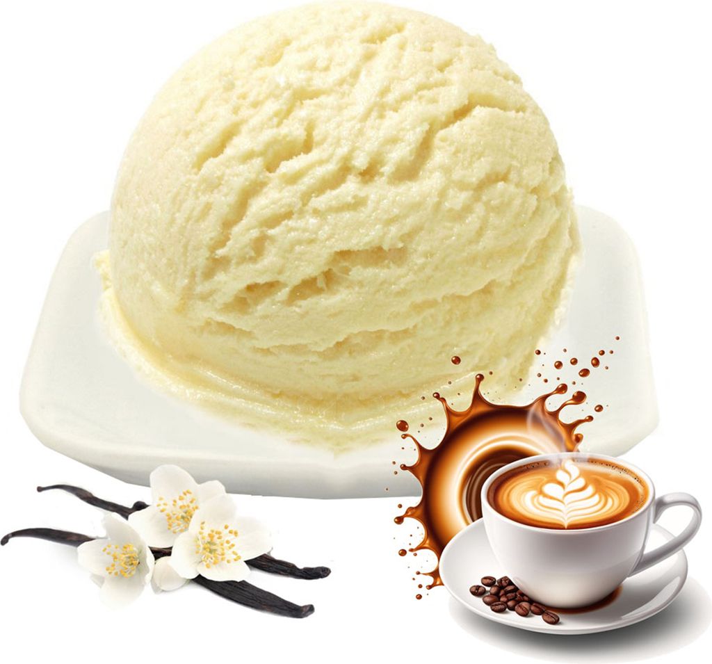 Vanille Cappuccino Low Carb Eis Pulver Vegan Zucker-, laktosefrei 10 kg