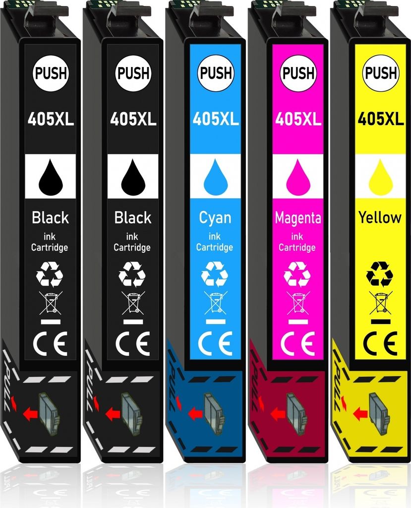 5er Pack Druckerpatronen 405 405XL kompatibel für Epson WF-7840