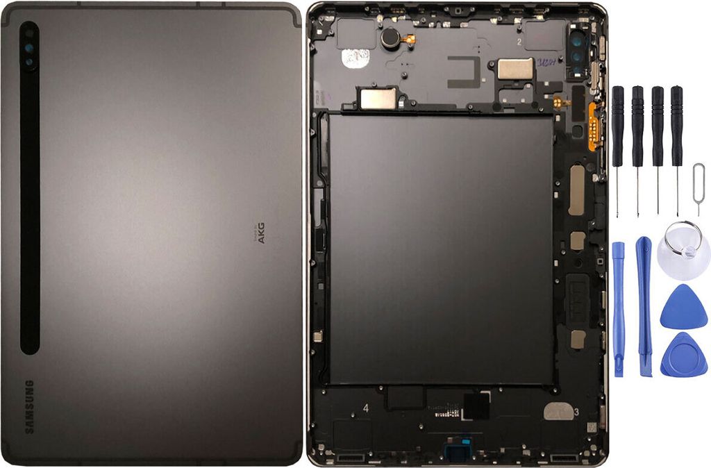 Samsung GH82-23570A Akkudeckel für Galaxy Tab S7 T870 WIFI Schwarz Reparatur Neu