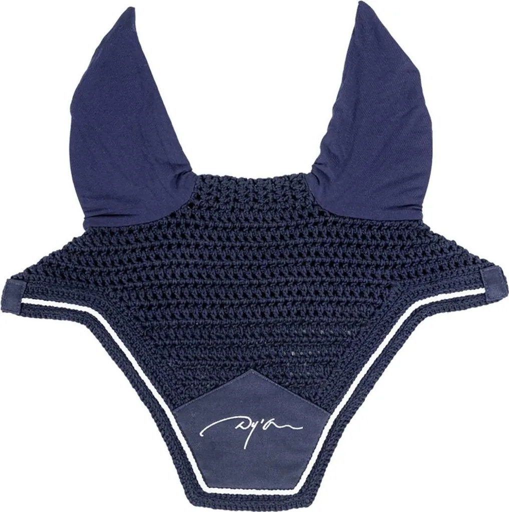 Bonnet anti-mouches Dyon Diamond Soundless pour cheval de saut d'obstacle