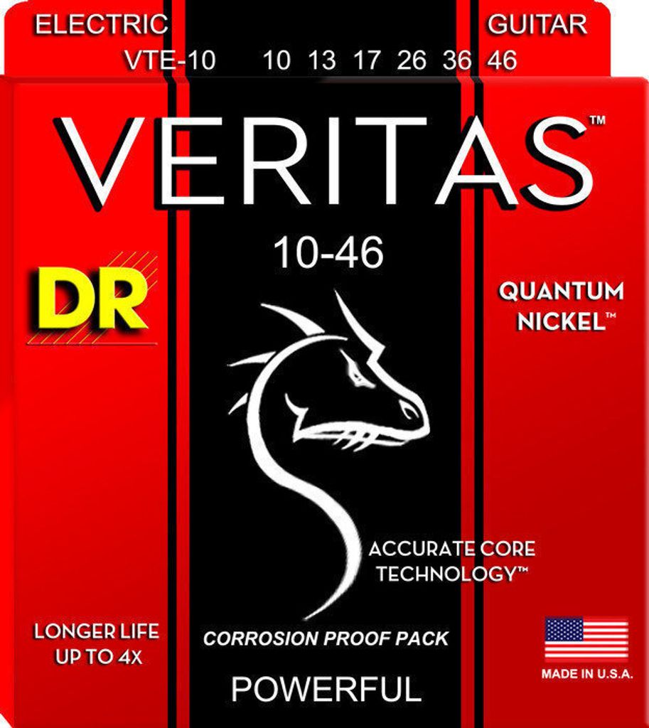DR Strings VTE-10 Veritas Saiten für E-Gitarre
