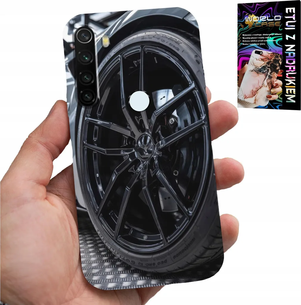 Caso Per Xiaomi Nota 8T - Cerchio Auto Sportiva Auto Ventilatore + Vetro