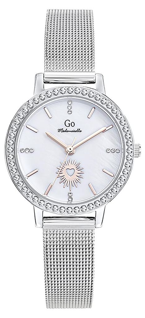 Girl Only GO Damen Armbanduhr Mademoiselle Quarz-Uhr Edelstahl silber UGO695665