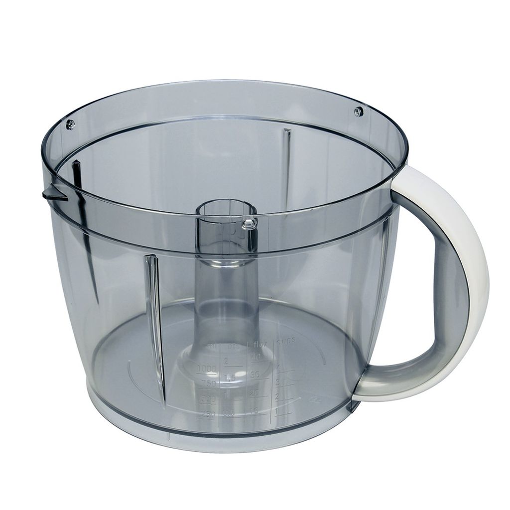 Rührschüssel Schüssel transparent/weiße Kompakt Küchenmaschinen ORIGINAL Bosch Siemens 00702186 702186 für Deckel mit einer Einfüllöffnung ...